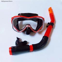 Conjunto de snorkel de mergulho profissional, máscara facial completa, equipamento de mergulho, roupa do mar profundo, vidro temperado completo, óculos secos para adultos, novos - Image 6