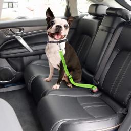 Cinto de segurança para cães, Arnês para cães, Ajustável, Durável, Nylon, Refletivo, Tecido Bungee, Tether, Suprimentos de viagem de carro - Image 3