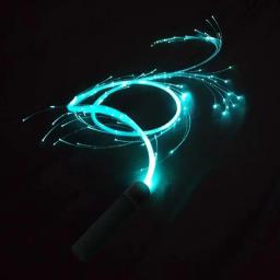 Girando Light Up Fibra Óptica Whip, Acessórios Rave, Bateria Reutilizável para Festival de Música Dançando, 360 Graus, Girando - Image 2