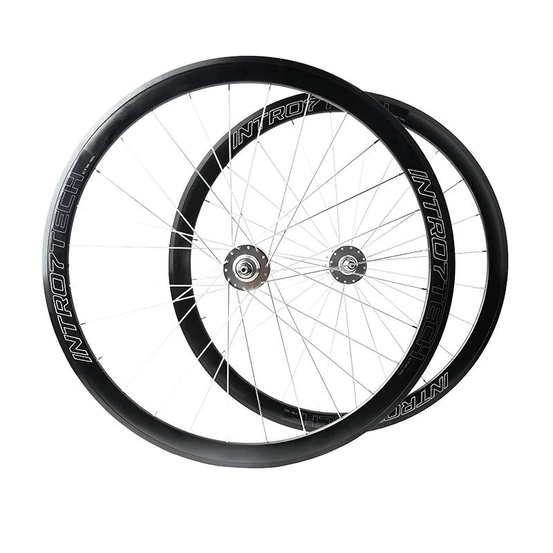 Conjunto de rodas de bicicleta de engrenagem fixa POLSO Conjunto de rodas de bicicleta Fixie dianteiras e traseiras de liga de alumínio - Image 1