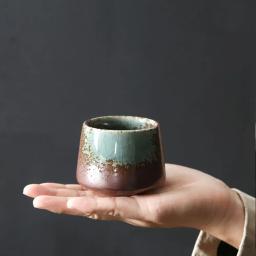 Teacup Cerâmica Retro, Forno Transformação, Copo de Café, Tigela de Água Doméstica, Cerâmica Bruta, Copos Criativos, 200ml - Image 4
