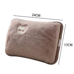 Saco de água quente elétrico recarregável Aquecedor de mão bonito Pele de coelho de segurança Garrafa reutilizável Pacote de calor 1 conjunto - Image 6