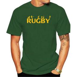 Camiseta de rugby de algodão manga curta masculina, Roupa alta, moda, novo - Image 1