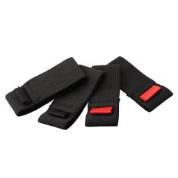 Shiqian carretel de linha de pesca de 4 peças/saco com flexível preto e vermelho elástico protetor de carretel de pesca polia acessórios s m l ll conjunto - Image 4
