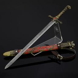 Vintage Medieval Espada Arma Set, Oathkeeper Chaveiro, GOT TV Periféricos Series, Jaime Lannister, Brienne de Tarth Jogo, Modelo, 22 centímetros - Image 5