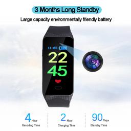 Professional Wearable Mini Camera Watch, Pulseira Wearable, Câmera de Corpo Pequeno, Esportes DV DVR, Pulseira Filmadora, HD 1080P - Image 3
