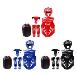 Boxe Body Protector Groin Protector, Taekwondo Proteção Gear para Grappling Muay Thai, Home Gym Fitness Exercício, 5 pcs - Image 2