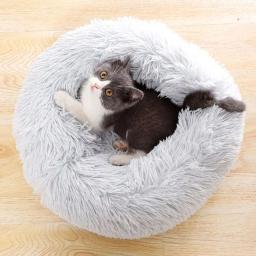 Super Cat Cama Quente Dormir Cat Nest Soft Long Plush Melhor Pet Dog Bed para Cães Cesta Almofada Cat Bed Cat Mat Animais Dormir - Image 3