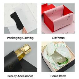 100 pçs/lote 28gsm logotipo personalizado impresso papel de embrulho de presente papel de seda para embalagem de presente roupas casamento - Image 6