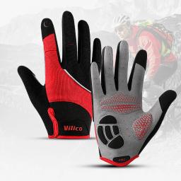 Luvas de ciclismo MTB para homens e mulheres, preto, tela sensível ao toque, bicicleta de estrada, equitação, gel de silicone, bicicleta, motocicleta - Image 1