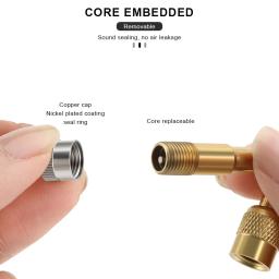 1/2/4 pçs 45 90 135 graus ângulo dobrado válvula adaptador de extensão da válvula do pneu da bicicleta adaptador conector da válvula do pneu acessórios - Image 3