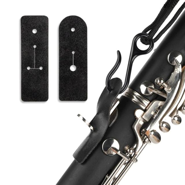 Correia acolchoada de couro PU para saxofone, clarinete e outros instrumentos de sopro