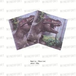 Jurassic world dinossauro tema descartável talheres copo prato dinossauro balão banner festa de aniversário das crianças bolo bandeira decoração - Image 4