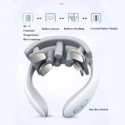 Instrumento Portátil Inteligente De Massagem De Pescoço, Ombro, Vértebra Cervical, Vibrador De Cuidados De Saúde, Compressa De Aquecimento - Image 6