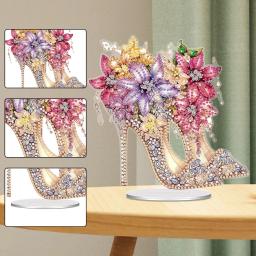 Diamante Pintura Desktop Ornamentos Kit, Saltos Altos, Kits De Arte Em Forma Especial, Decorações Desktop - Image 1