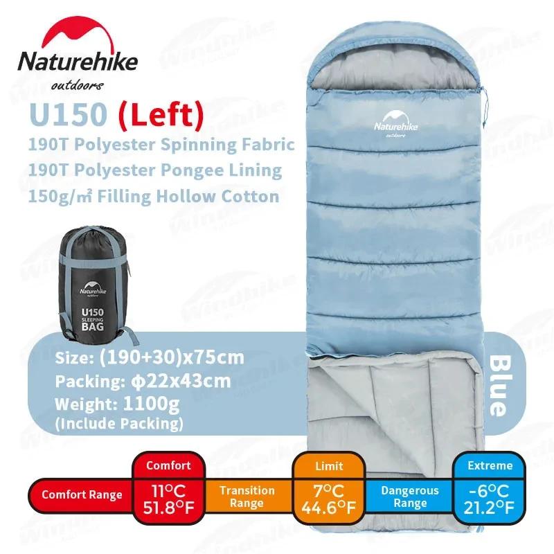 Naturehike ultraleve algodão sacos de dormir portátil caminhadas acampamento viagem ao ar livre manter quente mochila saco de dormir com saco - Image 1