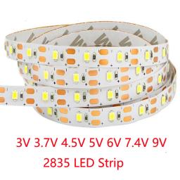 Fita LED RGB flexível para espelho de festa, tira segura, fita macia, vermelho, verde, azul, amarelo, rosa, feriado, 5m, 3V, 3V, 3.7V, 5V, 6V, 9V, 2835, 60 LEDs - Image 2
