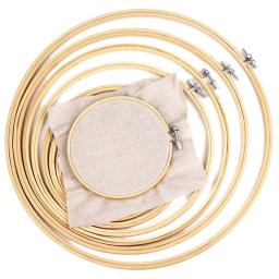 Aros bordados de bambu bordado estiramento, ferramenta ponto cruz, moldura de madeira, círculo bordado, DIY Shed - Image 1