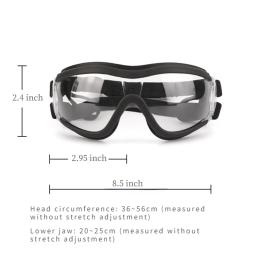 Transparente Cor Pet Goggles, Impermeável, Windproof, Protetor solar, Resistente UV, Grandes Óculos Do Cão - Image 2