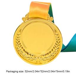 Prêmio Medalha com fita de pescoço para crianças, ouro, prata, bronze, prêmio, escola, esportes, reunião, 2 em, 1, 3, 5PCs - Image 6