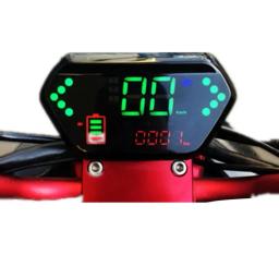36 48v 60v 72v display lcd medidor painel de controle acessórios da bicicleta elétrica para scooter motor interface 6pin - Image 2
