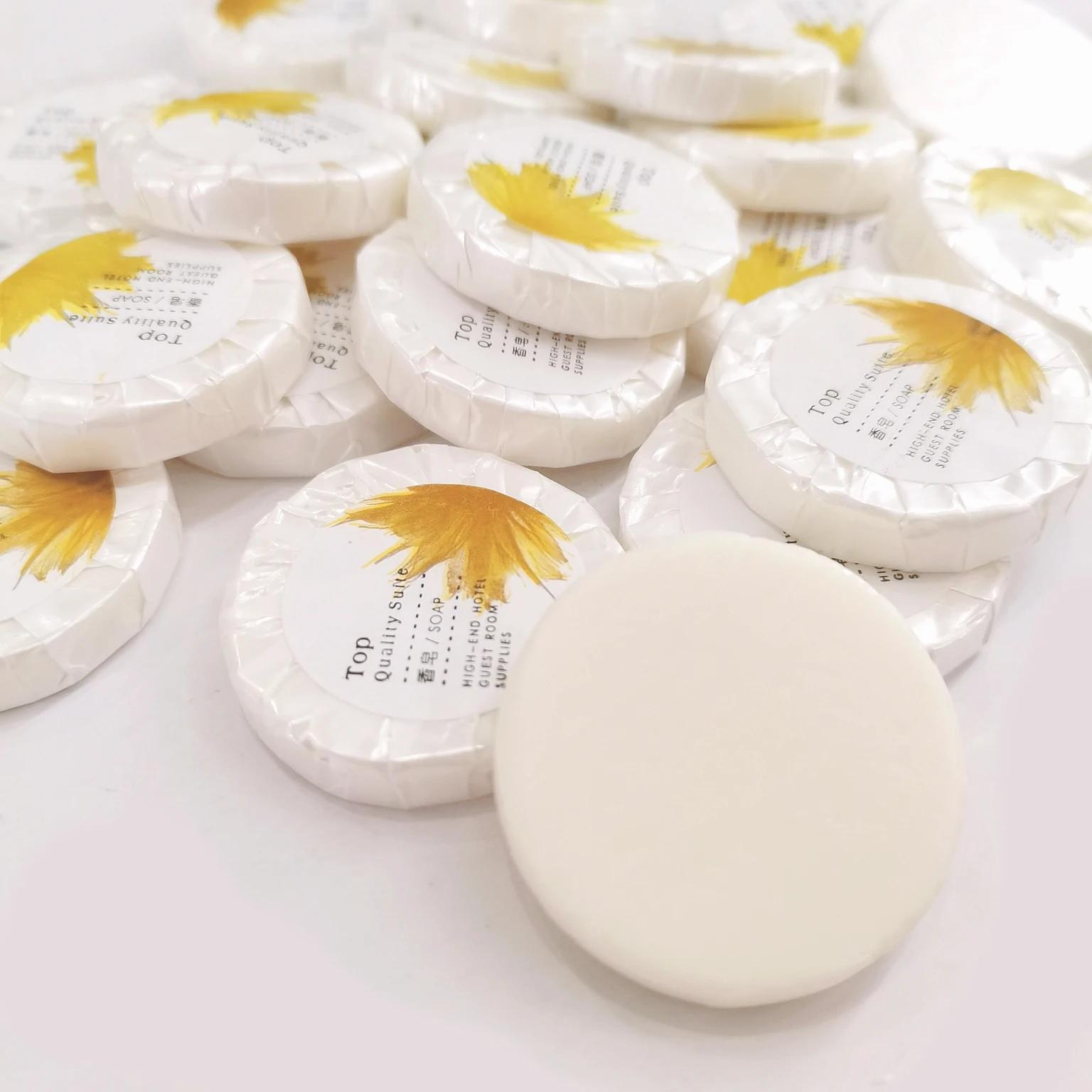 Round Soap for Travel, Mini Size, Hotel, Atividades ao ar livre, Camping, Caminhada, Atacado, Frete Rápido Grátis, 10g, 0,35 onça, 30 Pc Box - Image 1