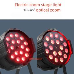 LED Zoom Wash Par Light para Palco, DJ, Disco, Bar, Concerto, 18x12W, 4in 1, 18x15W, 5in 1, RGBWA, 18W, 6em 1, RGBWAUV, DMX512, 2 PCes - Image 1