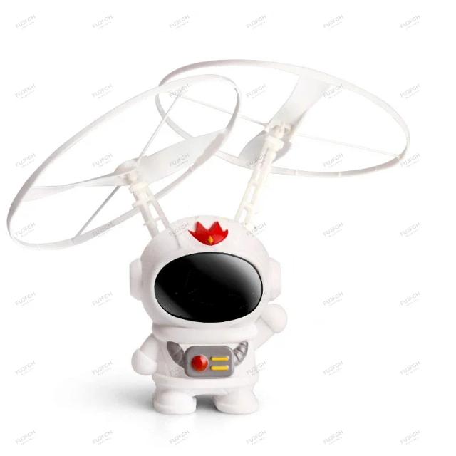 Robô Voador Astronauta Levitação Luminosa Brinquedo Interativo com Luzes