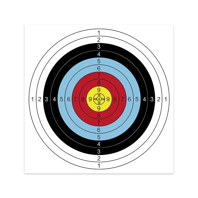 12pc 40x40cm alvos de tiro com arco papel rosto durável treinamento prática para flecha arco prática esportes dardos caça tiro acessórios - Image 1