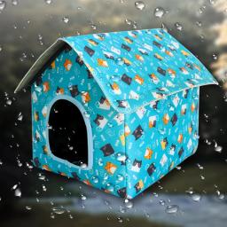 Abrigo impermeável dobrável para animais, casa dobrável para cães e gatos ao ar livre, Villa Tent para Pet - Image 6