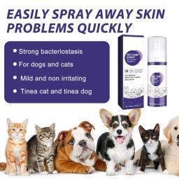 Pet ferida spray cuidados com a pele para cães e gatos, cura ajuda, reparação da pele, anti coceira, cão saúde suprimentos - Image 3