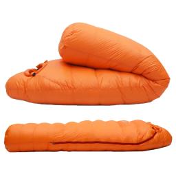 Engrossado para o inverno, clima muito frio, múmia adulta, 95% penas de ganso branco, saco de dormir térmico, acampamento, caminhadas, colcha - Image 3