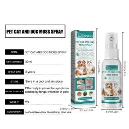 Spray de musgo para animais de estimação, problemas de pele de gato e cachorro, 30ml, cuidados de limpeza para animais de estimação, spray anti-coceira, alívio instantâneo, suprimentos de cuidados saudáveis para animais de estimação - Image 6