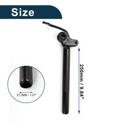 X autohaux espigões de assento de bicicleta bicicletas elétricas bateria de veículo anti-roubo travamento dobrável tubo de assento de selim de bicicleta 27.2x250mm - Image 4