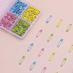 120 peças 28mm mini alfinetes de segurança coloridos resistentes à ferrugem artesanato agulhas de pino de segurança marcador de ponto de tricô para roupas de costura diy - Image 5