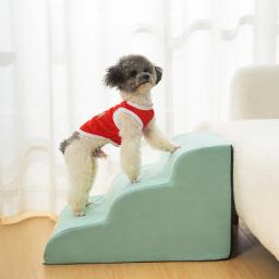 Destacável Anti Slip Pet Ramp, Cão e Gato Treinamento Escadaria, Esponja de Memória, Lavável, 3 Camadas, Suprimentos - Image 1