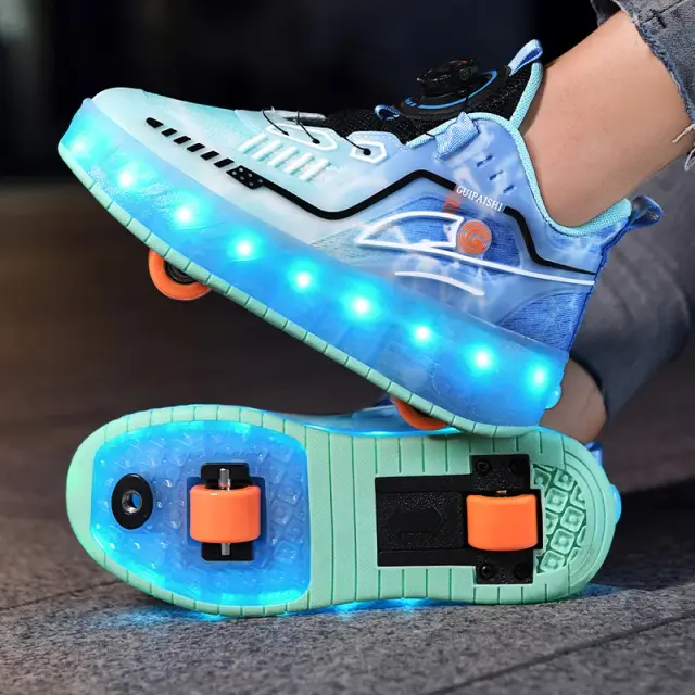 Tênis Patins com Rodas LED 2-em-1: A Moda Divertida para Crianças que Amam Patinar