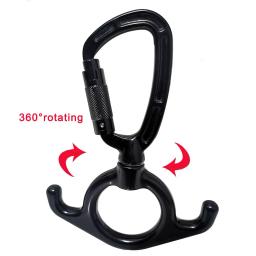 Figura 8 mosquetão giratória 3 em 1 ferragem para dança aérea escalada de seda yoga girando voar antena e rede acessórios balanço - Image 1