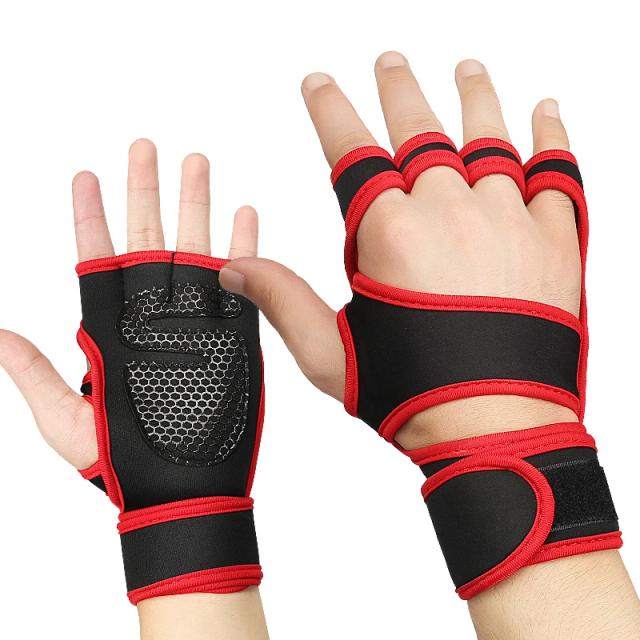 Luvas Fitness Antiderrapantes Respiráveis para Levantamento de Peso e Musculação Masculinas e Femininas