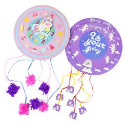 colorido para fiesta de cumpleaños, 1 Uds., regalo de piñata, Baby Shower, bricolaje, tema de unicornio, accesorios de decoración para fiesta, regalo del Día de los niños - Image 3