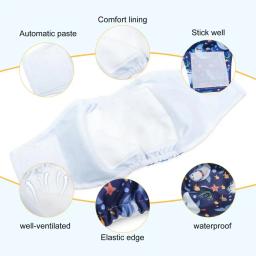 Ajustável Leakproof Pet Fraldas, Masculino Dog Belly Band, alta para a incontinência, Cintura elástica ajustável, vários tamanhos - Image 6