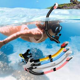 Freestyle de mergulho duplo com snorkel, prova de ondas, acessórios dobráveis, úmido e totalmente seco, alta qualidade - Image 1
