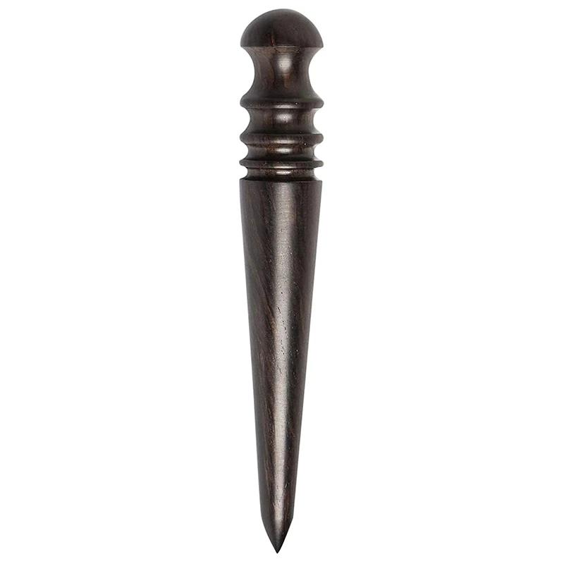 Ferramenta De Burnisher De Couro De Madeira, Tapered Edge Slicker, Possui 4 Grooves para Burnishing de Vários Couro, Espessura - Image 1