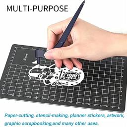 Diy ferramenta de corte 360 rotativa lâmina cortador faca de papel com 3 cabeças artesanato faca de corte criativo arte ferramenta de corte de papel - Image 5