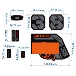 2021 flutuante 38 dh mountain bike garfo adesivos mtb speed down mountain 38 mais recentes decalques garfo dianteiro - Image 4