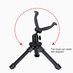 Durável alumínio tiro resto tripé, altura ajustável Rifle, V Yoke Stand, construção portátil para o alvo, rotação de 360 graus - Image 4