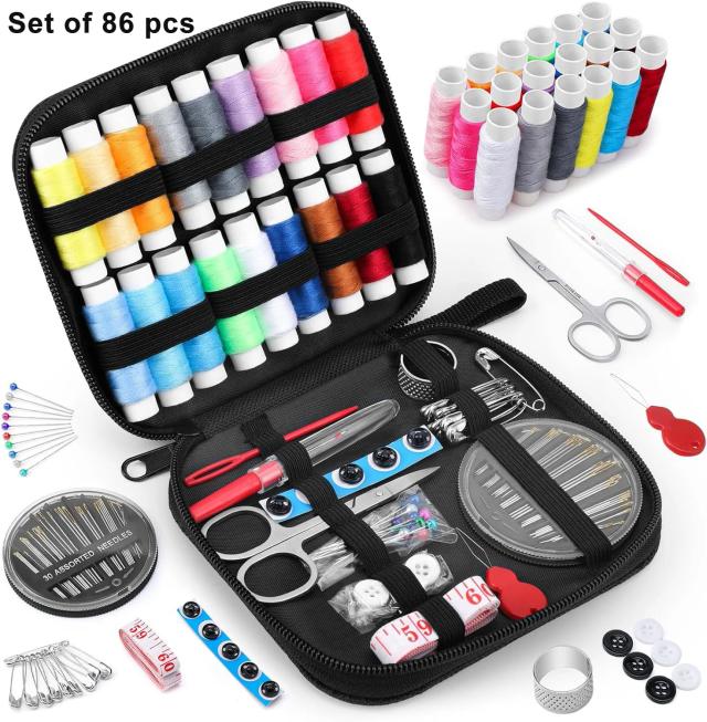 Caixa de Armazenamento Multifuncional para Costura com Kits de DIY para Vestuário, Artesanato e Bordado