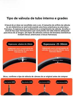 Cst tubo interno para bicicleta mountain bike 20 26 27.5 700x25c 28c polegadas pneu interno de velocidade única equipamento d... - Image 3