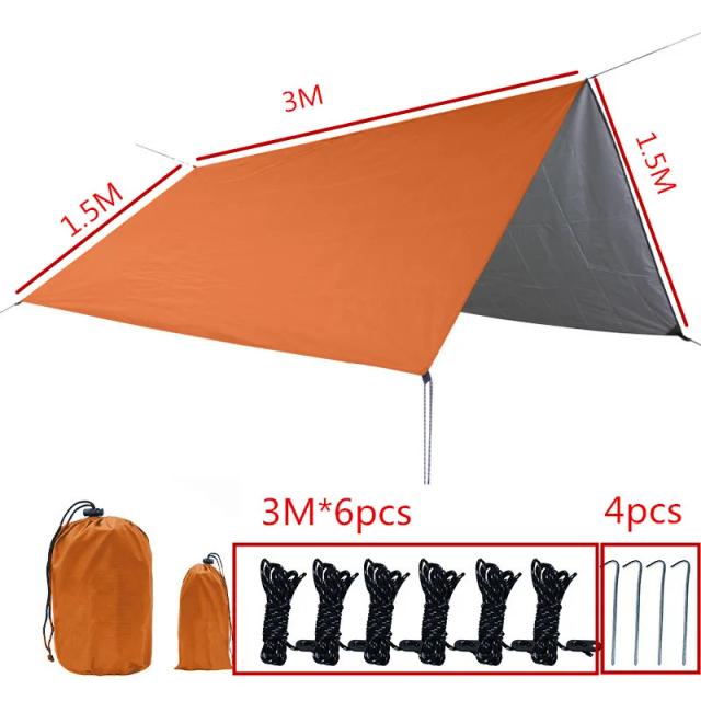 Tenda Leve e Impermeável para Acampamento ao Ar Livre - Abrigo Ideal e Toldo à Prova d'Água para Praia e Atividades Exteriores
