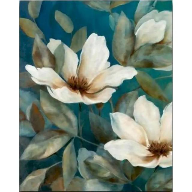 GATYZTORY DIY Pintura por Números de Flor Colorida em Tinta Acrílica - Decoração Artesanal para Casa 60x75cm